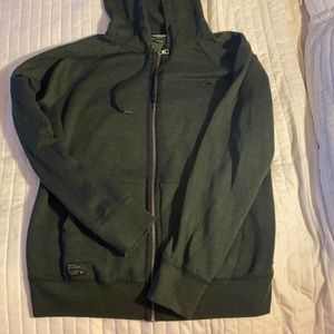 Quiksilver Green Zip Up